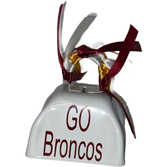 Go Broncos NFL Football Team Cow Bell Fan Handmade - Picture 6 of 8